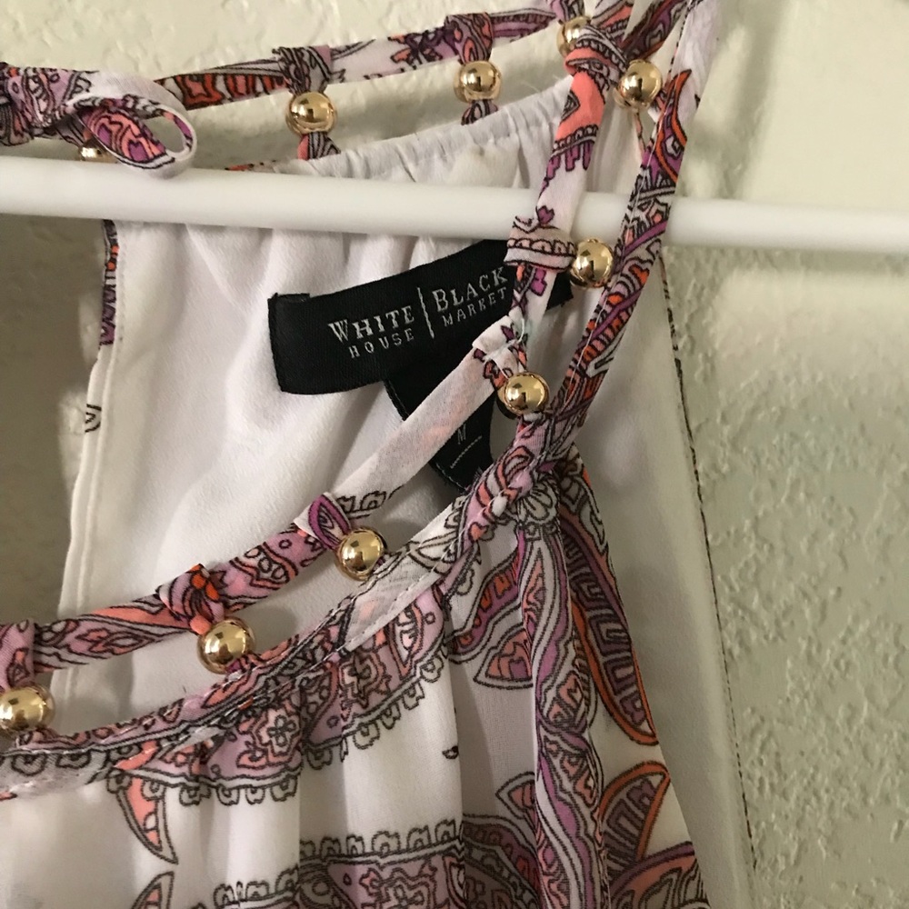 Paisley dress. White House Black mArket
